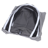 Beekeeping Protective Veil Jacket Bee Suit Smock with Double Zippers Beekeeper AccessoryGray