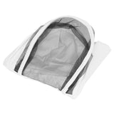 Beekeeping Protective Veil Jacket Bee Suit Smock with Double Zippers Beekeeper AccessoryWhite