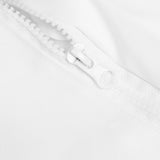 Beekeeping Protective Veil Jacket Bee Suit Smock with Double Zippers Beekeeper AccessoryWhite