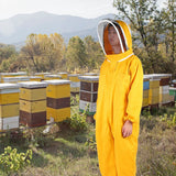 One Piece Beekeeper Suit Beekeeping Protective Clothes Smock Bee Keeping Supplies(XXL )