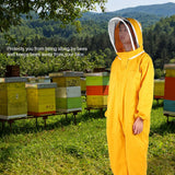 One Piece Beekeeper Suit Beekeeping Protective Clothes Smock Bee Keeping Supplies(XXL )