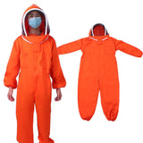 Orange Beekeeper One Piece Bee Suit Beekeeping Protective Clothes Beekeeping Equipment(XXL )
