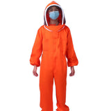 Orange Beekeeper One Piece Bee Suit Beekeeping Protective Clothes Beekeeping Equipment(XXL )