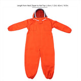 Orange Beekeeper One Piece Bee Suit Beekeeping Protective Clothes Beekeeping Equipment(XXL )