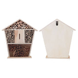 Gardening Wooden Insect Small House Shelter Nesting Handicrafts Decoration for Bee Bug