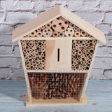 Gardening Wooden Insect Small House Shelter Nesting Handicrafts Decoration for Bee Bug