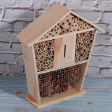 Gardening Wooden Insect Small House Shelter Nesting Handicrafts Decoration for Bee Bug