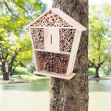 Gardening Wooden Insect Small House Shelter Nesting Handicrafts Decoration for Bee Bug