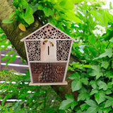 Gardening Wooden Insect Small House Shelter Nesting Handicrafts Decoration for Bee Bug