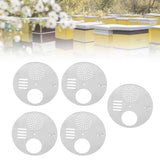5PCS Stainless Steel Beehive Box Entrance Gate Bees Nests Door Entrance Disc Beekeeping Tools