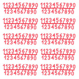 10Set Plastic Number Tag Number Sign Number Marking for Residence Apartment Office Room Beehive