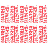 10Set Plastic Number Tag Number Sign Number Marking for Residence Apartment Office Room Beehive