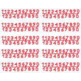 10Set Plastic Number Tag Number Sign Number Marking for Residence Apartment Office Room Beehive