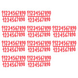 10Set Plastic Number Tag Number Sign Number Marking for Residence Apartment Office Room Beehive