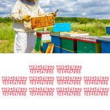 10Set Plastic Number Tag Number Sign Number Marking for Residence Apartment Office Room Beehive