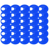 30Pcs Beehive Door Entrance Disc Plastic Round Exit Vent Gate Beekeeping AccessoryBlue