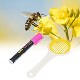 Handheld Bee Queen Cage Catcher with Beekeeping Marker Beekeeper Apiculture Accessory Tools
