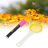 Handheld Bee Queen Cage Catcher with Beekeeping Marker Beekeeper Apiculture Accessory Tools