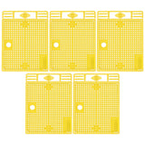5Pcs Reusable Queen Bee Isolator Portable Queen Introducing Cage Beekeeping ToolsYellow