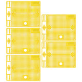 5Pcs Reusable Queen Bee Isolator Portable Queen Introducing Cage Beekeeping ToolsYellow