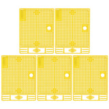 5Pcs Reusable Queen Bee Isolator Portable Queen Introducing Cage Beekeeping ToolsYellow