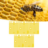 5Pcs Reusable Queen Bee Isolator Portable Queen Introducing Cage Beekeeping ToolsYellow