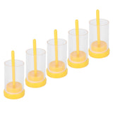 5Pcs Queen Bee Marking Bottle Catcher Cage Tube Lightweight Plastic Beekeeping Accessory