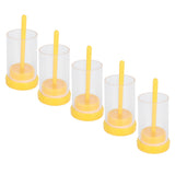 5Pcs Queen Bee Marking Bottle Catcher Cage Tube Lightweight Plastic Beekeeping Accessory