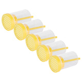5Pcs Queen Bee Marking Bottle Catcher Cage Tube Lightweight Plastic Beekeeping Accessory