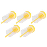 5Pcs Queen Bee Marking Bottle Catcher Cage Tube Lightweight Plastic Beekeeping Accessory