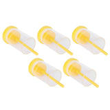 5Pcs Queen Bee Marking Bottle Catcher Cage Tube Lightweight Plastic Beekeeping Accessory