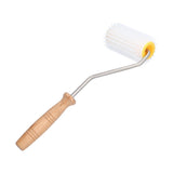 Plastic Honey Uncapping Roller with Wooden Handle Beehive Extracting Roller Beekeeping Tool