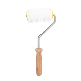 Plastic Honey Uncapping Roller with Wooden Handle Beehive Extracting Roller Beekeeping Tool