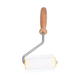 Plastic Honey Uncapping Roller with Wooden Handle Beehive Extracting Roller Beekeeping Tool