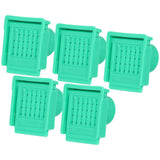 5Pcs Beehive Vent Lightweight ABS NonToxic EscapeProof Breathable Beehive Entrance Gate(Green )