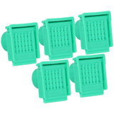 5Pcs Beehive Vent Lightweight ABS NonToxic EscapeProof Breathable Beehive Entrance Gate(Green )