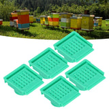 5Pcs Beehive Vent Lightweight ABS NonToxic EscapeProof Breathable Beehive Entrance Gate(Green )