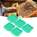 5Pcs Beehive Vent Lightweight ABS NonToxic EscapeProof Breathable Beehive Entrance Gate(Green )