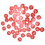 50PCS/Bag Beehive Label Beekeeping Box Numbered Tag with Hole Classification Sign for Beekeeping Red51‑100 Number