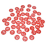 50PCS/Bag Beehive Label Beekeeping Box Numbered Tag with Hole Classification Sign for Beekeeping Red51‑100 Number
