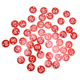 50PCS/Bag Beehive Label Beekeeping Box Numbered Tag with Hole Classification Sign for Beekeeping Red51‑100 Number