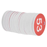50PCS/Bag Beehive Label Beekeeping Box Numbered Tag with Hole Classification Sign for Beekeeping Red51‑100 Number