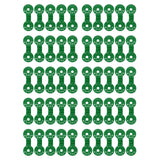 50pcs Shade Cloth Clips Round Ageing Resistant Plastic Sun Shade Net Clip for Bird Netting Gardening Shade Cloth Green