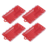 10pcs Queen Bee Cage Plastic Queen Bee Transporting Catcher Beekeeping Supplies Beekeeper Equipment Red