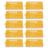 10pcs Queen Bee Cage Plastic Queen Bee Transporting Catcher Beekeeping Supplies Beekeeper Equipment Yellow