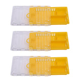 10pcs Queen Bee Cage Plastic Queen Bee Transporting Catcher Beekeeping Supplies Beekeeper Equipment Yellow