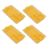 10pcs Queen Bee Cage Plastic Queen Bee Transporting Catcher Beekeeping Supplies Beekeeper Equipment Yellow