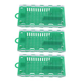 10pcs Queen Bee Cage Plastic Queen Bee Transporting Catcher Beekeeping Supplies Beekeeper Equipment Green