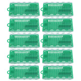 10pcs Queen Bee Cage Plastic Queen Bee Transporting Catcher Beekeeping Supplies Beekeeper Equipment Green