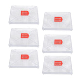 6pcs Plastic Square Buckle Queen Bee Cage Beekeeping Cage for Artificial Swarming Introduction of Queens